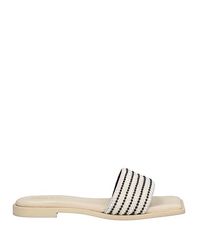 LERRE Sandals Ivory Textile fibers
