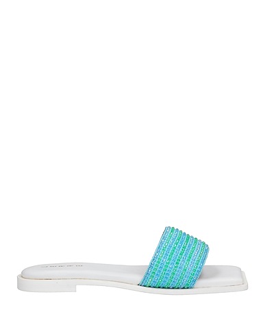 LERRE Sandals Sky blue Textile fibers