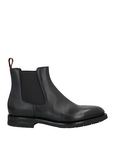 SANTONI Ankle boot Black Soft Leather