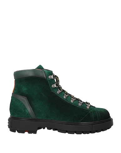 SANTONI Ankle boot Emerald green Leather