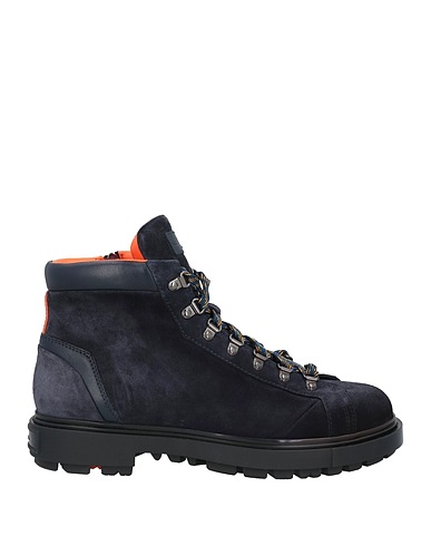 SANTONI ショートブーツ ミッドナイトブルー 革（なめし加工）