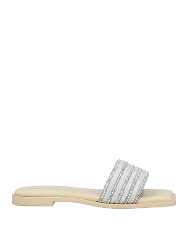 LERRE Sandals Silver Textile fibers