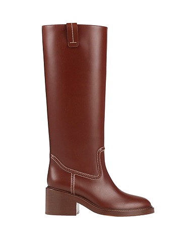 CHLOÉ Boots Brown Soft Leather