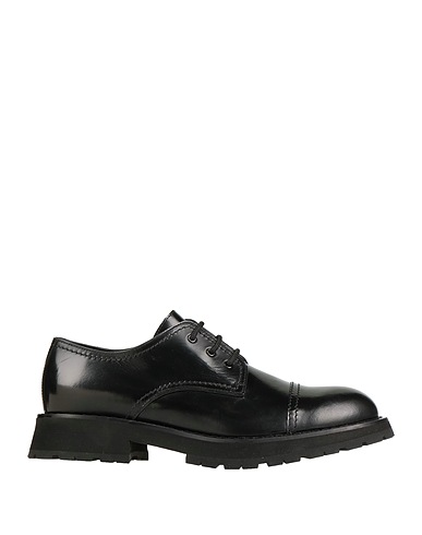 MCQUEEN Laced shoes Black Soft Leather