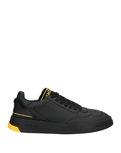 GHŌUD Venice Sneakers Black Soft Leather, Textile fibres