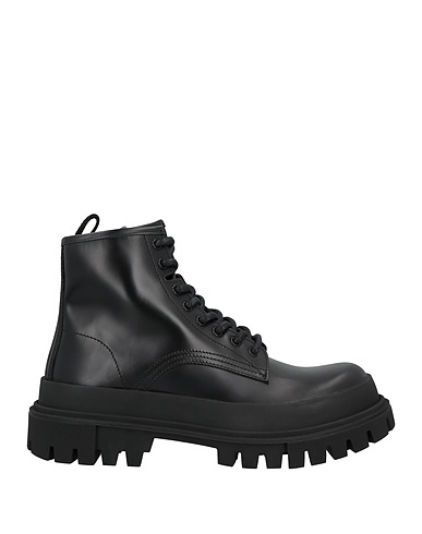 DOLCE&GABBANA Ankle boot Black 80% Calfskin, 20% Viscose