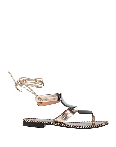 HADEL Flip flops Platinum Leather
