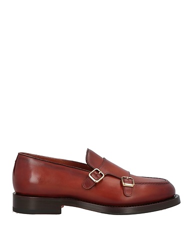 SANTONI Loafers Tan Soft Leather