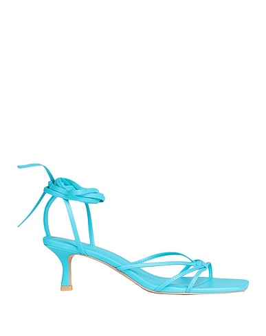 & OTHER STORIES Sandals Turquoise 100% Soft Leather