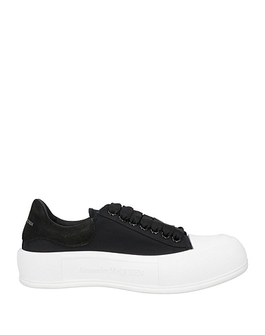 MCQUEEN Sneakers Black Textile fibres