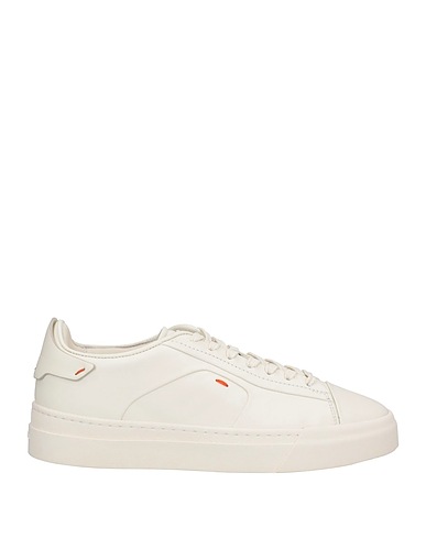 SANTONI Sneakers White Soft Leather