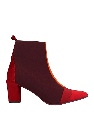 DANIELE ANCARANI Ankle boot Garnet Textile fibers, Leather