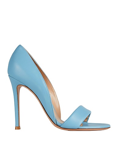 GIANVITO ROSSI Décolleté Celeste Pelle