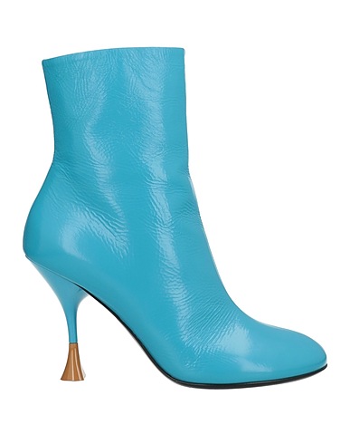 3JUIN Ankle boot Light blue Soft Leather