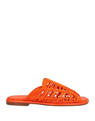 HEREU Sandals Orange Textile fibres