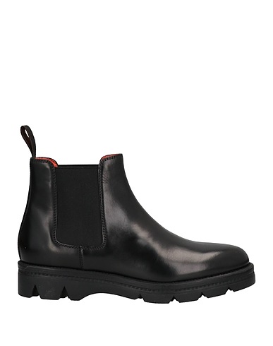 SANTONI Stiefelette Schwarz Leder