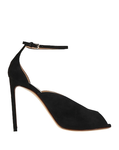 FRANCESCO RUSSO Sandals Black Leather