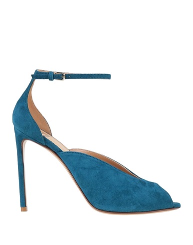 FRANCESCO RUSSO Sandals Deep teal Leather