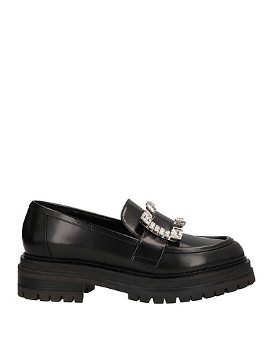 SERGIO ROSSI Mocassino Nero Pelle