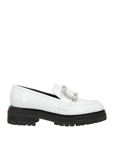 SERGIO ROSSI Loafers White Leather