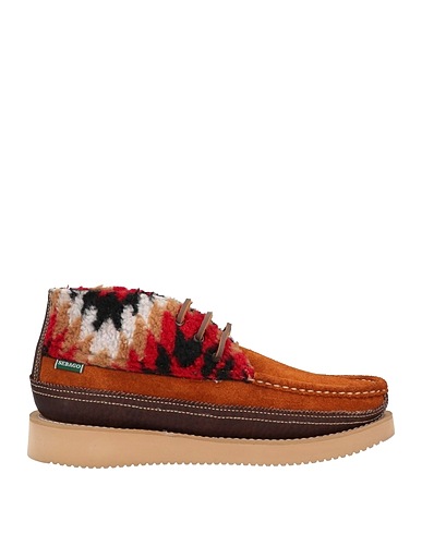 SEBAGO Ankle boot Tan Leather, Textile fibers