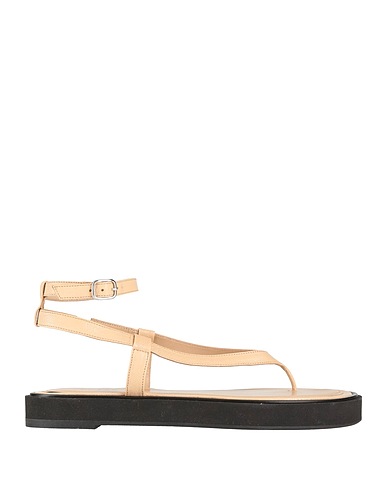 BY FAR Flip flops Beige Leather