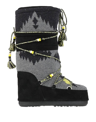MOON BOOT Boots Black Textile fibres