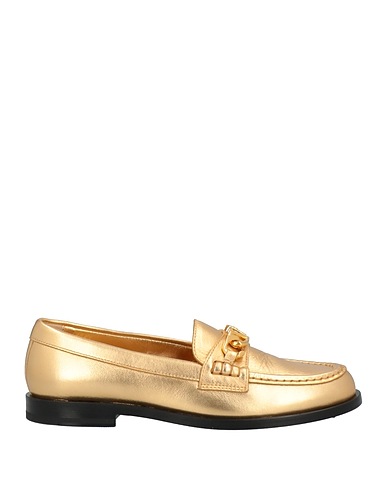 VALENTINO GARAVANI Loafers Gold Soft Leather