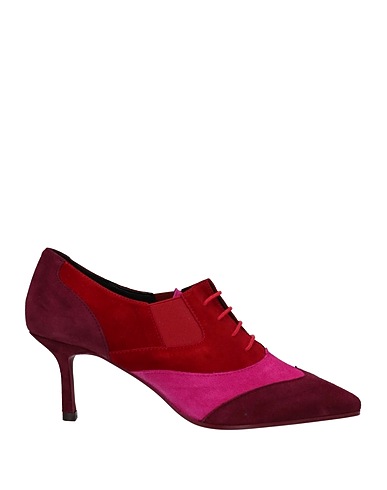 DANIELE ANCARANI Laced shoes Garnet Leather, Other Fibres