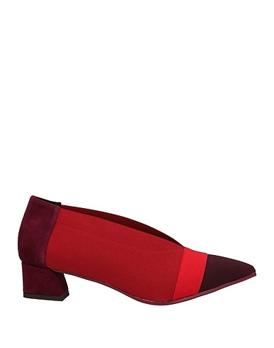DANIELE ANCARANI Pump Garnet Textile fibers, Soft Leather