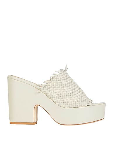 L'ARIANNA Sandals Off white Soft Leather