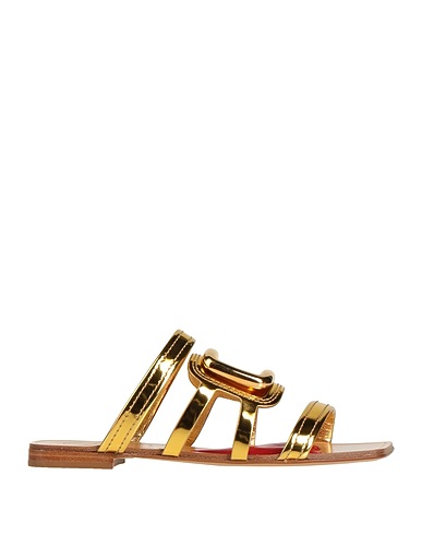 ROGER VIVIER Sandals Gold Soft Leather