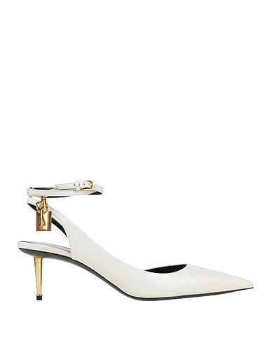 TOM FORD Court BIANCO Goat skin, Zamak, Brass