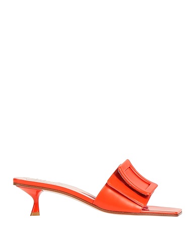 ROGER VIVIER Sandals Tomato red Leather