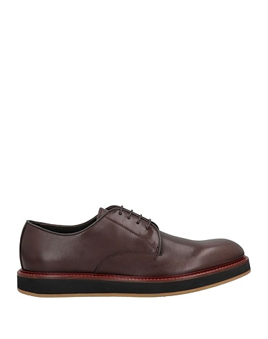 ATTIMONELLI'S Laced shoes Dark brown Calfskin