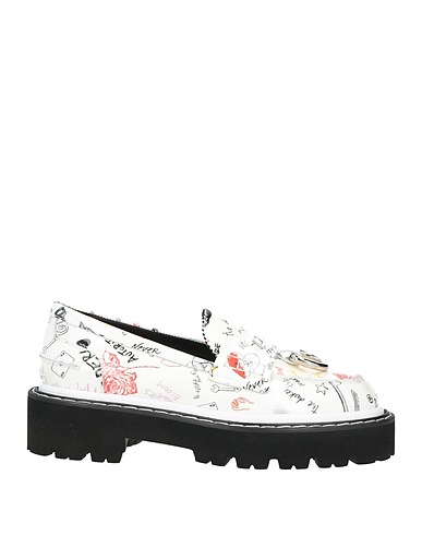 MSGM Loafers Ivory Soft Leather