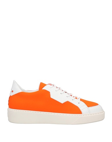 ATTIMONELLI'S Sneakers Orange Soft Leather, Nylon