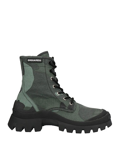 DSQUARED2 x SUPERGA Ankle boot Sage green Textile fibers