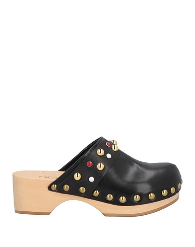 NCUB Mules and clogs Black Soft Leather
