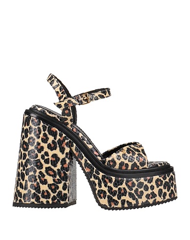 DSQUARED2 Sandals Pastel yellow Goat skin