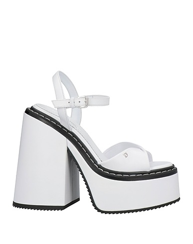 DSQUARED2 Sandals White Soft Leather