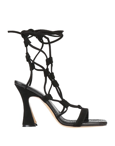 GIAMPAOLO VIOZZI Sandals Black Leather