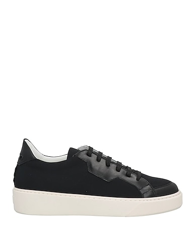 ATTIMONELLI'S Sneakers Black Soft Leather, Nylon