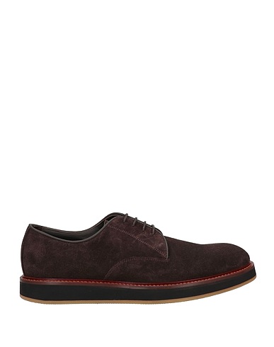 ATTIMONELLI'S Laced shoes Dark brown Leather