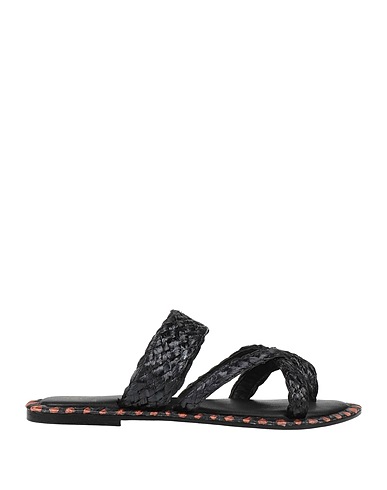 DE SIENA Infradito Nero Fibre tessili