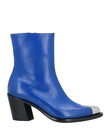 MCQUEEN Stivaletti Blu Pelle
