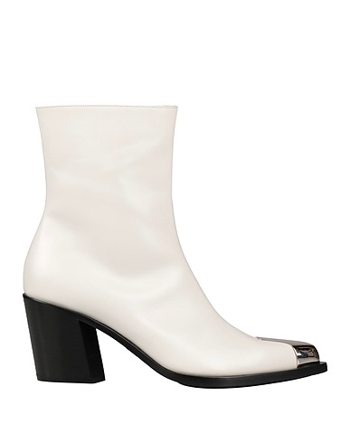 MCQUEEN Ankle boot White Soft Leather