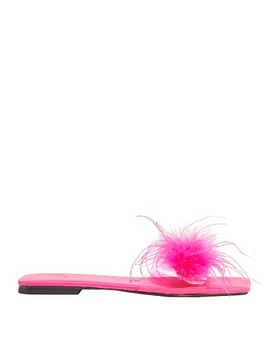 8 by YOOX Sandals Fuchsia 100% Polyurethane, Feather