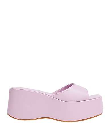 8 by YOOX Sandals Mauve 100% Ovine leather