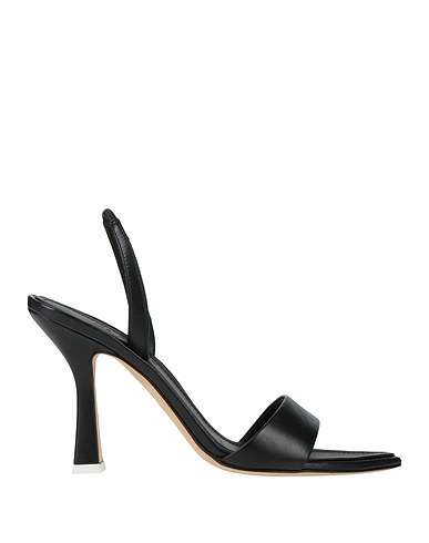 3JUIN Sandals Black Leather